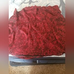 Red and Black Women's Top